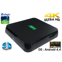 Smart Android TV Box with Amlogic S802, 2GB, 8GB Quad Core, Dts, Dolby, 4k Video M8 Ott TV Box Internet Google Android 4.4 TV Set Top Box with Bluetooth